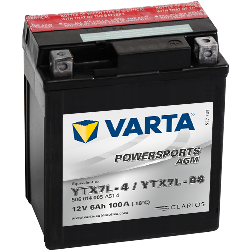 Motobat. VARTA 12V-6Ah - AGM ( YTX7L-BS )
