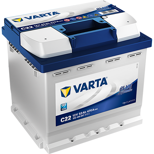 VARTA 12V-52Ah BLUE dynamic (C22) - P