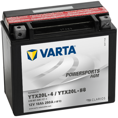 Motobat. VARTA 12V-18Ah - AGM (YTX20L-BS )