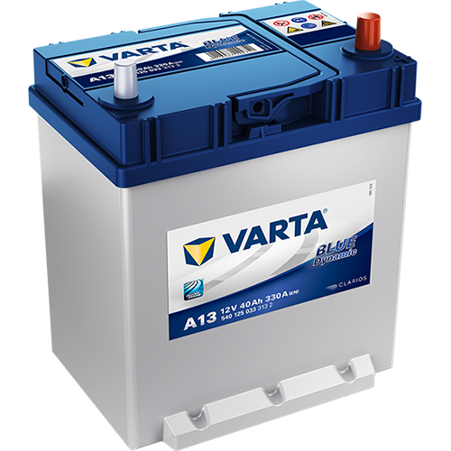 VARTA 12V-40Ah BLUE dynamic (A13) - P - úzký kontakt spodní úchyt