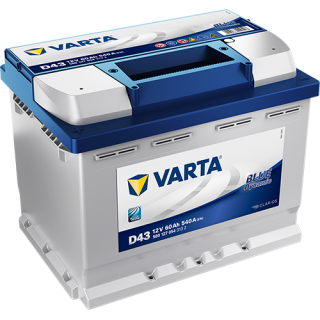 VARTA 12V-60Ah BLUE dynamic (D43) - L