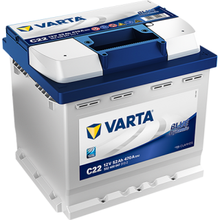 VARTA 12V-52Ah BLUE dynamic (C22) - P