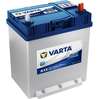 VARTA 12V-40Ah BLUE dynamic (A13) - P - úzký kontakt spodní úchyt