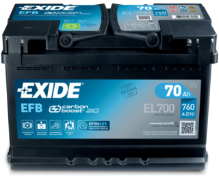 EXIDE 12V-70Ah Start-Stop EFB